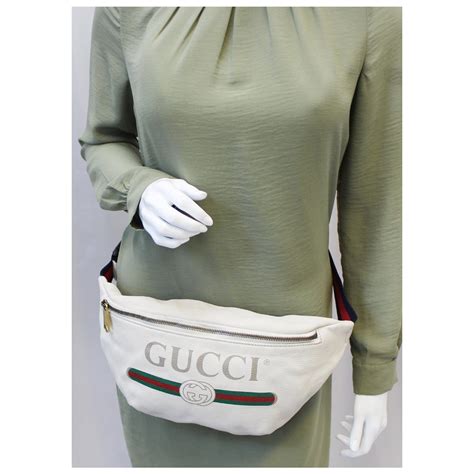 gucci bum bag white